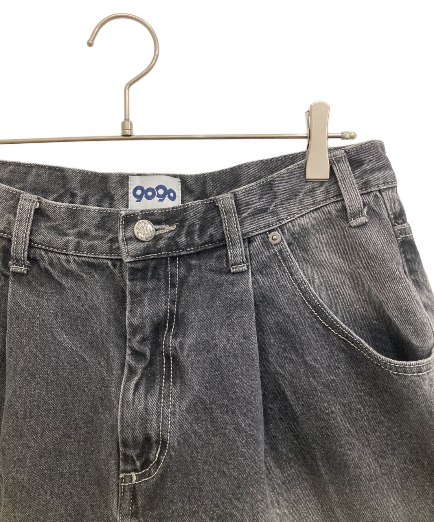 中古・古着通販】9090 (9090) King Logo Vintage Like Denim ブラック 