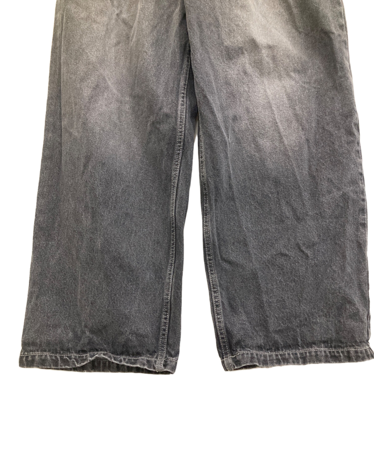 中古・古着通販】9090 (9090) King Logo Vintage Like Denim ブラック 