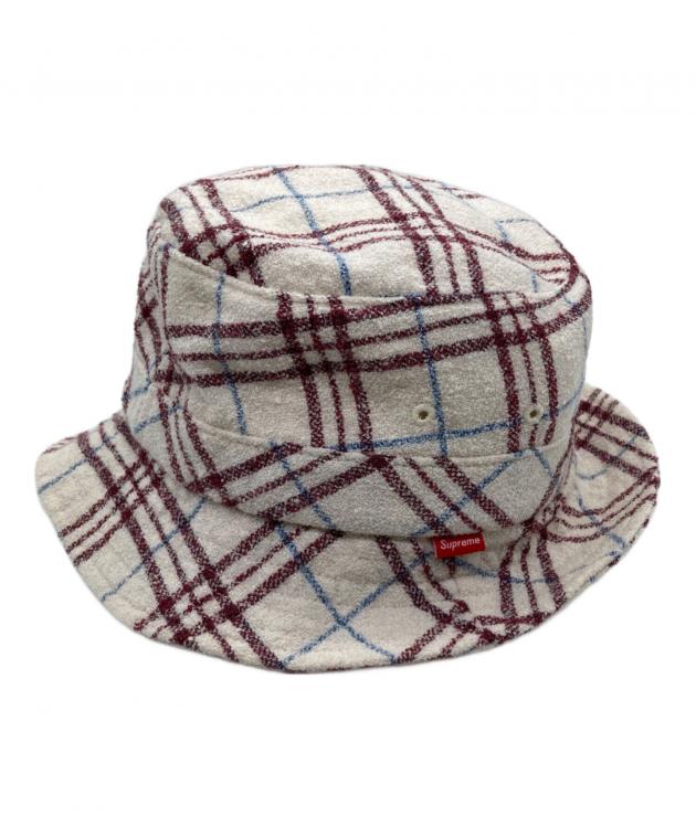 ★supreme シュプリーム★　バケットハット　白　モノグラム柄 中古・古着通販】Supreme (シュプリーム) バケットハット アイボリー