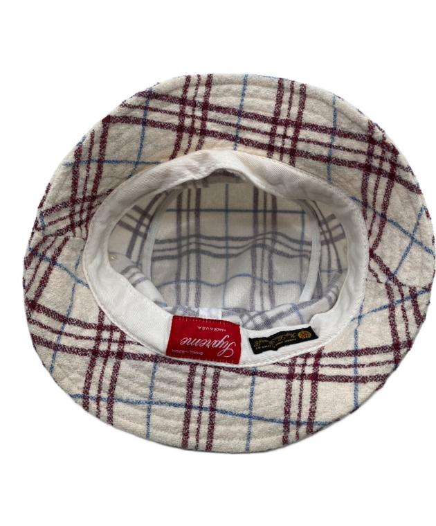 ★supreme シュプリーム★　バケットハット　白　モノグラム柄 中古・古着通販】Supreme (シュプリーム) バケットハット アイボリー