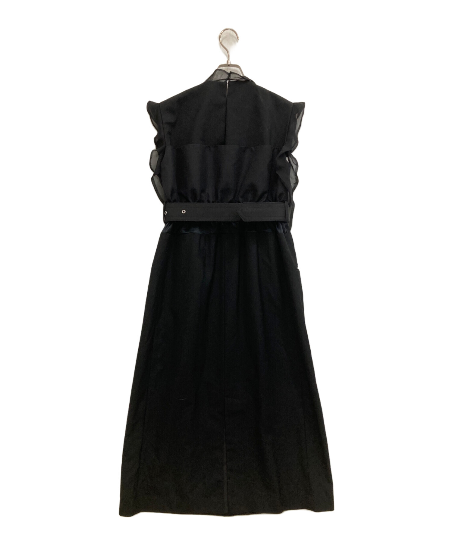 中古・古着通販】sacai (サカイ) 22AW Sutiting Mix Dress ブラック