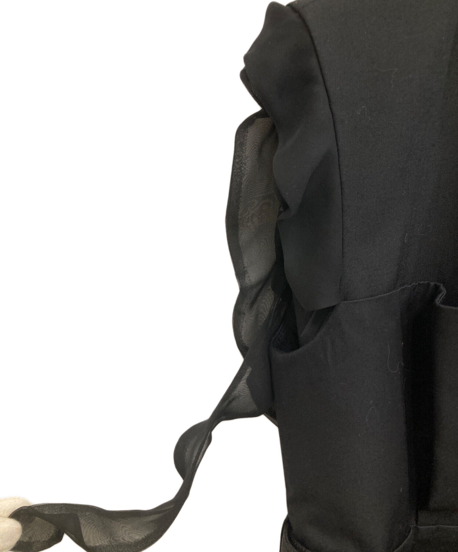 中古・古着通販】sacai (サカイ) 22AW Sutiting Mix Dress ブラック