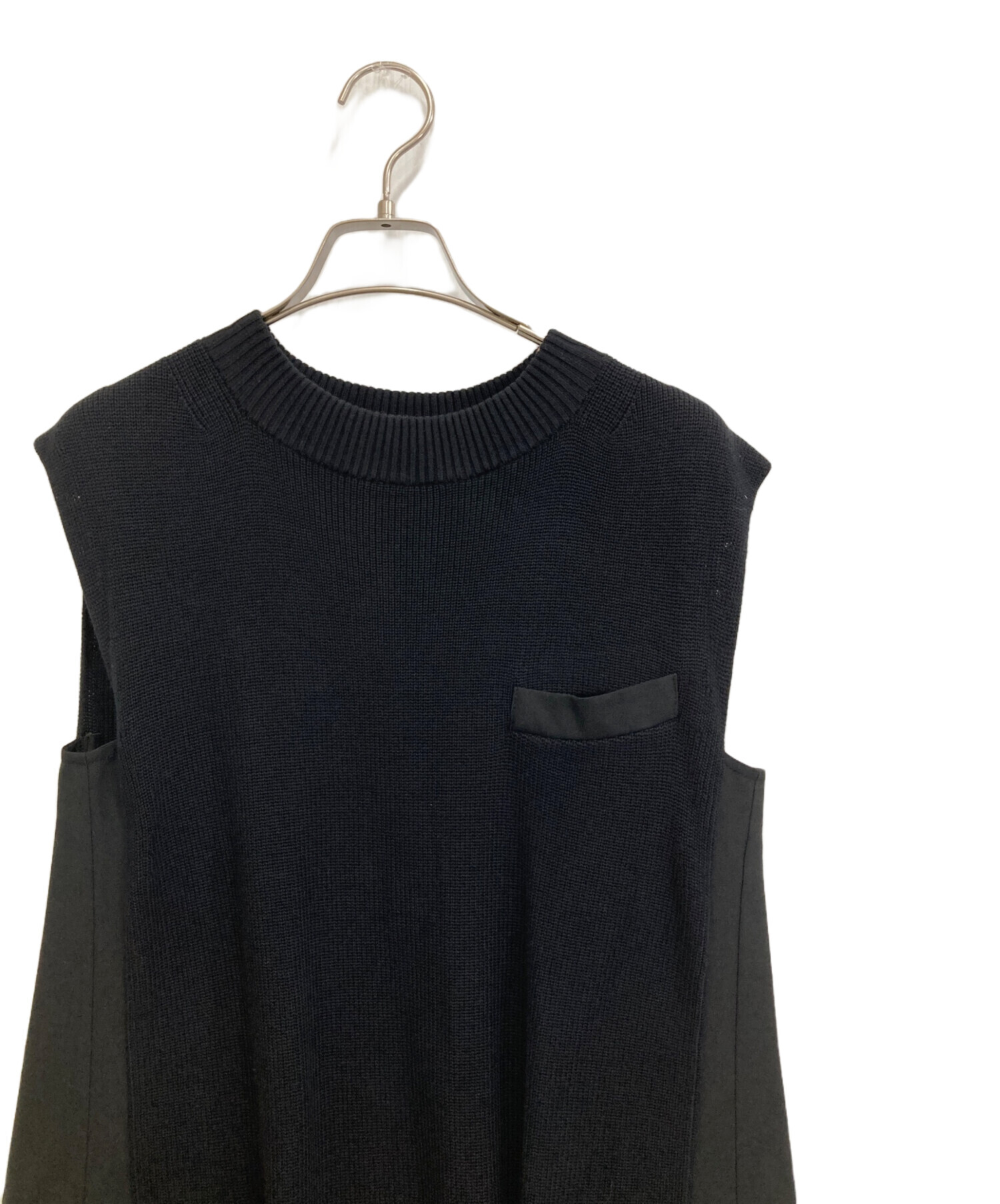中古・古着通販】sacai (サカイ) ニットドッキングノースリーブ