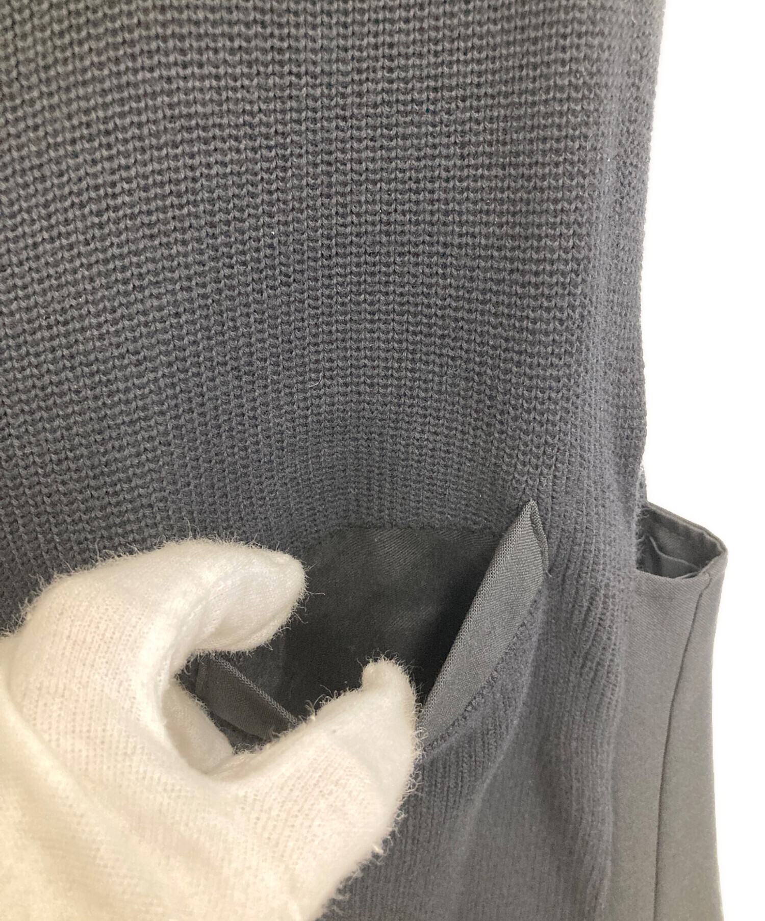 中古・古着通販】sacai (サカイ) ニットドッキングノースリーブ