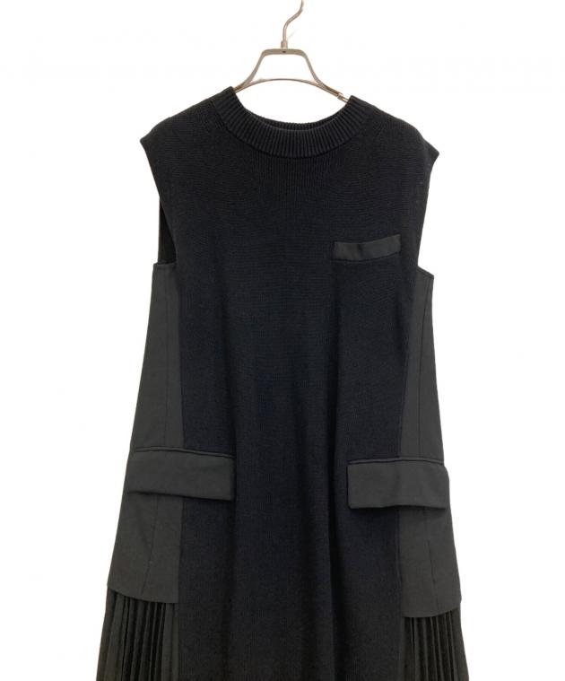 中古・古着通販】sacai (サカイ) ニットドッキングノースリーブ