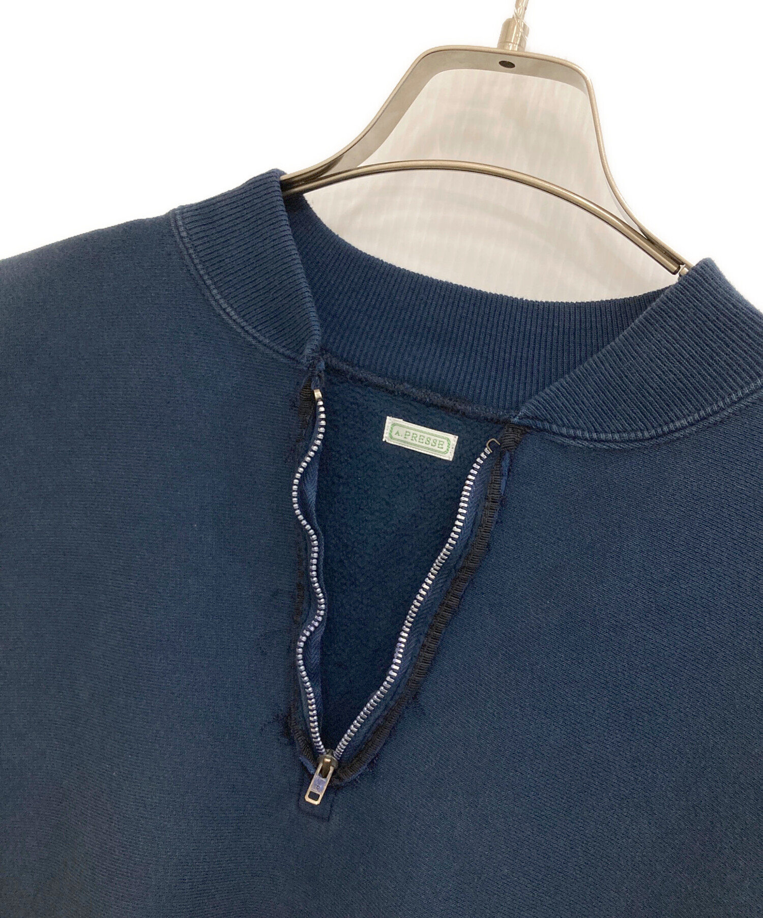 中古・古着通販】A.PRESSE (アプレッセ) Vintage Half Zip Rib Collar