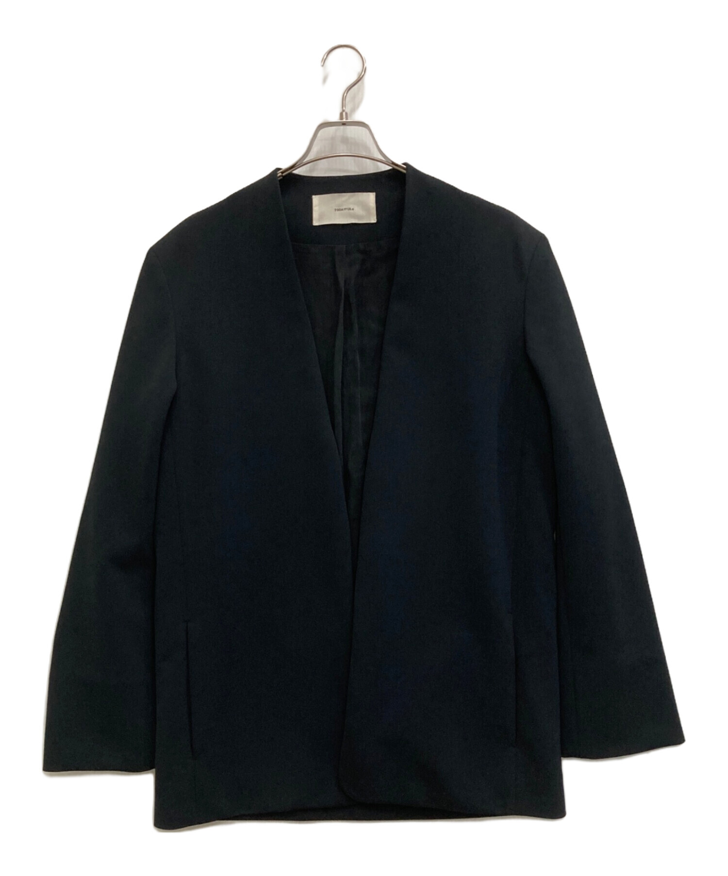中古・古着通販】TODAYFUL (トゥデイフル) Collarless Twill JK 中古・古着通販】TODAYFUL (トゥデイフル) Collarless Twill JK