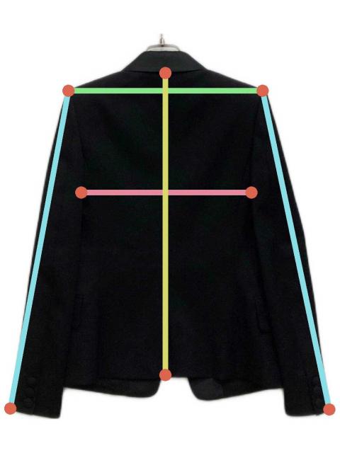 中古・古着通販】BALMAIN (バルマン) タキシードジャケット ブラック