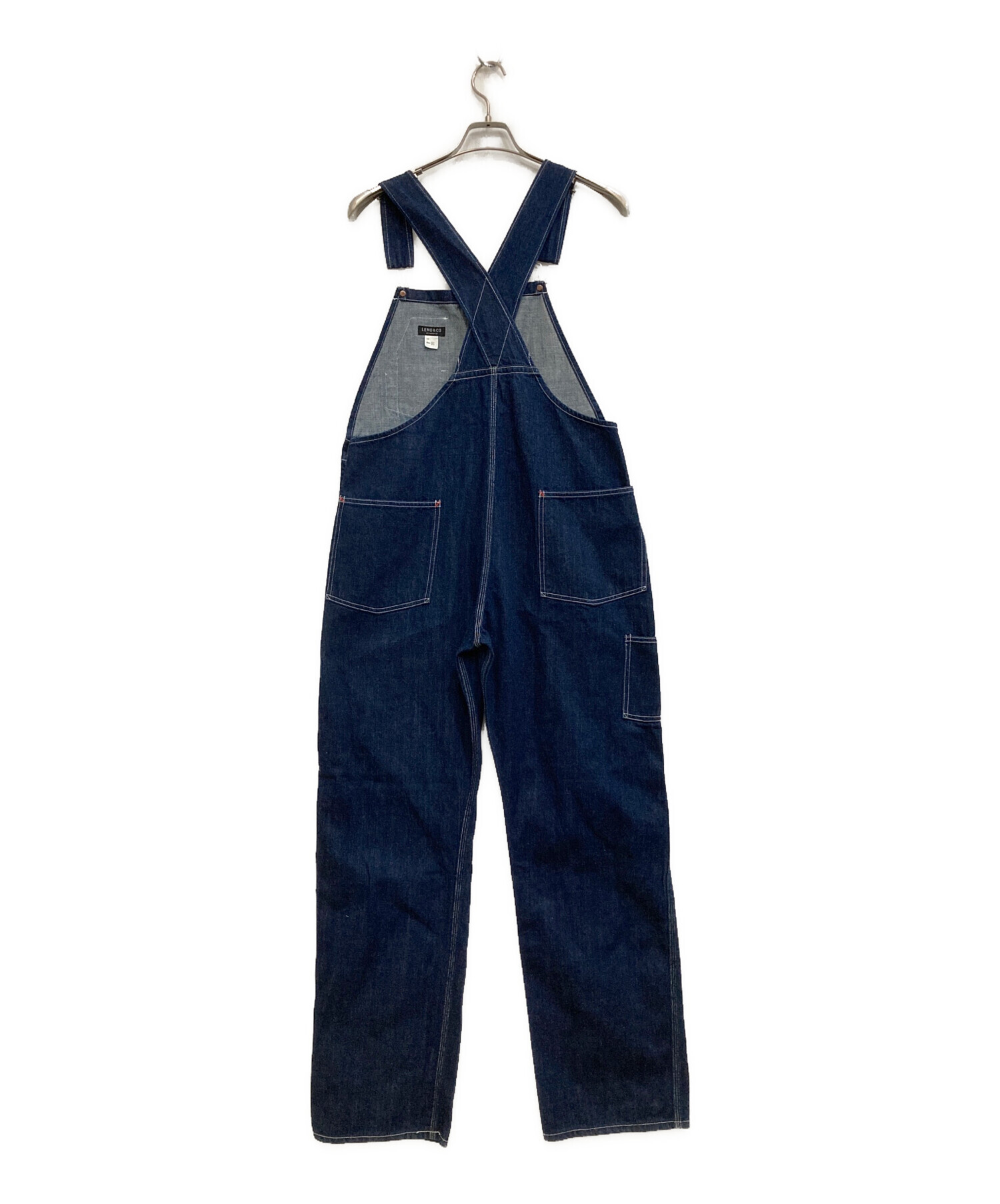 エゾインディゴデニムオーバーオール 中古・古着通販】LENO&CO (レノ) デニムオーバーオール インディゴ