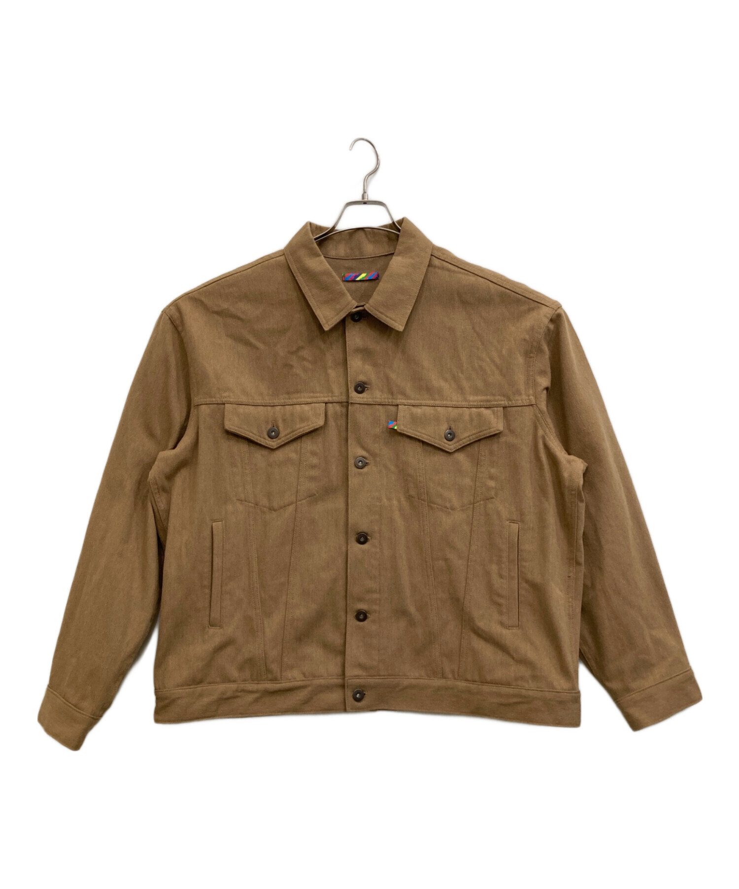 中古・古着通販】is-ness (イズネス) NU TRUCKER JACKET ブラウン 
