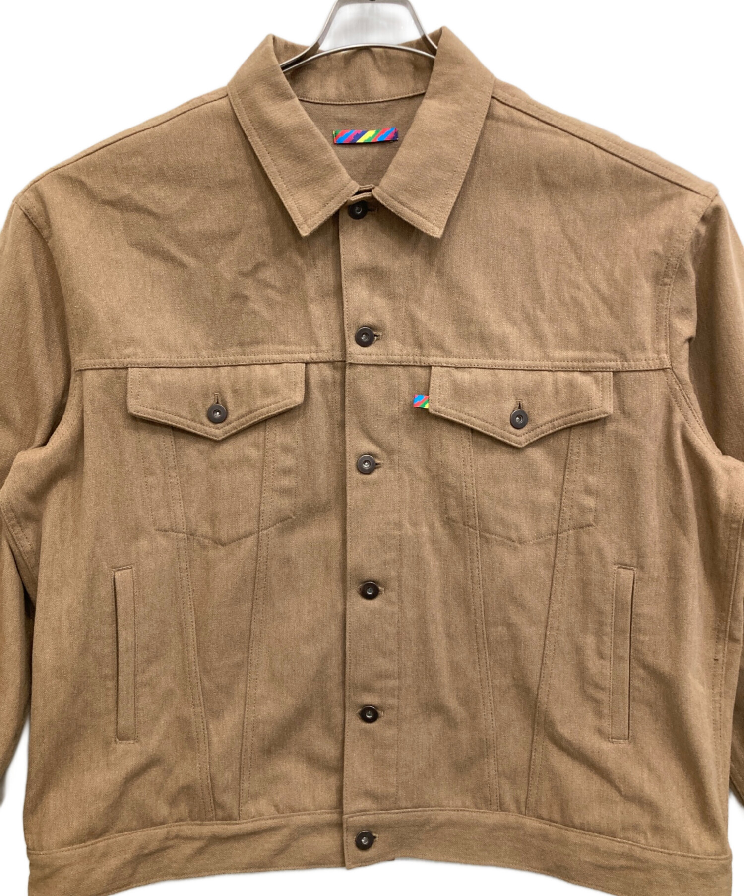 中古・古着通販】is-ness (イズネス) NU TRUCKER JACKET ブラウン 