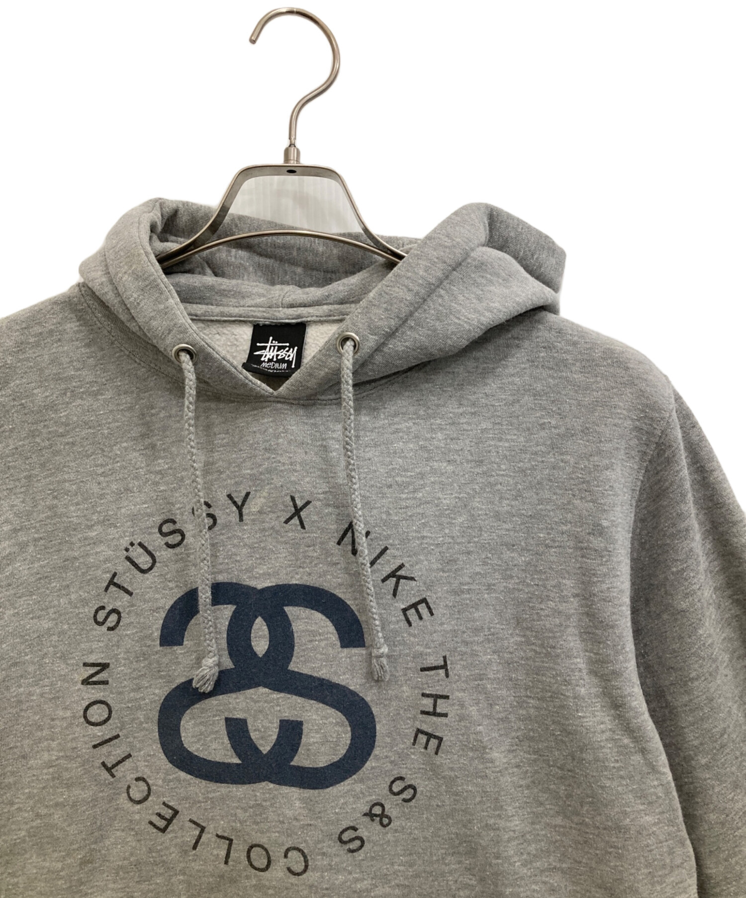 中古・古着通販】stussy (ステューシー) NIKE (ナイキ) 裏起毛パーカー 
