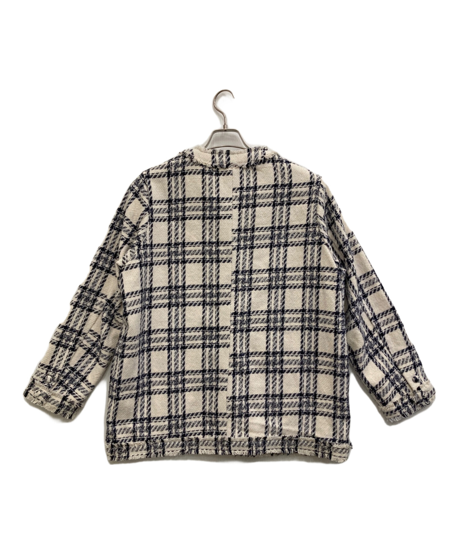 中古・古着通販】darich (ダーリッチ) ツイードジャケット ホワイト 