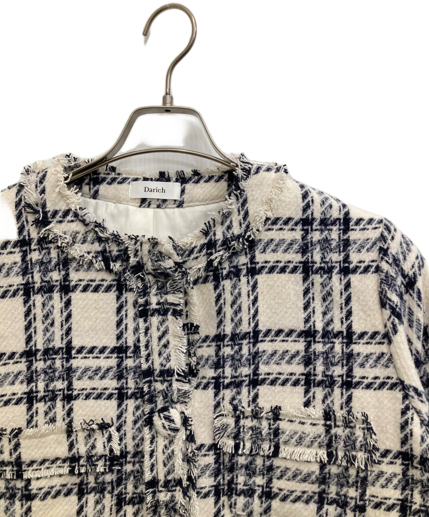 中古・古着通販】darich (ダーリッチ) ツイードジャケット ホワイト