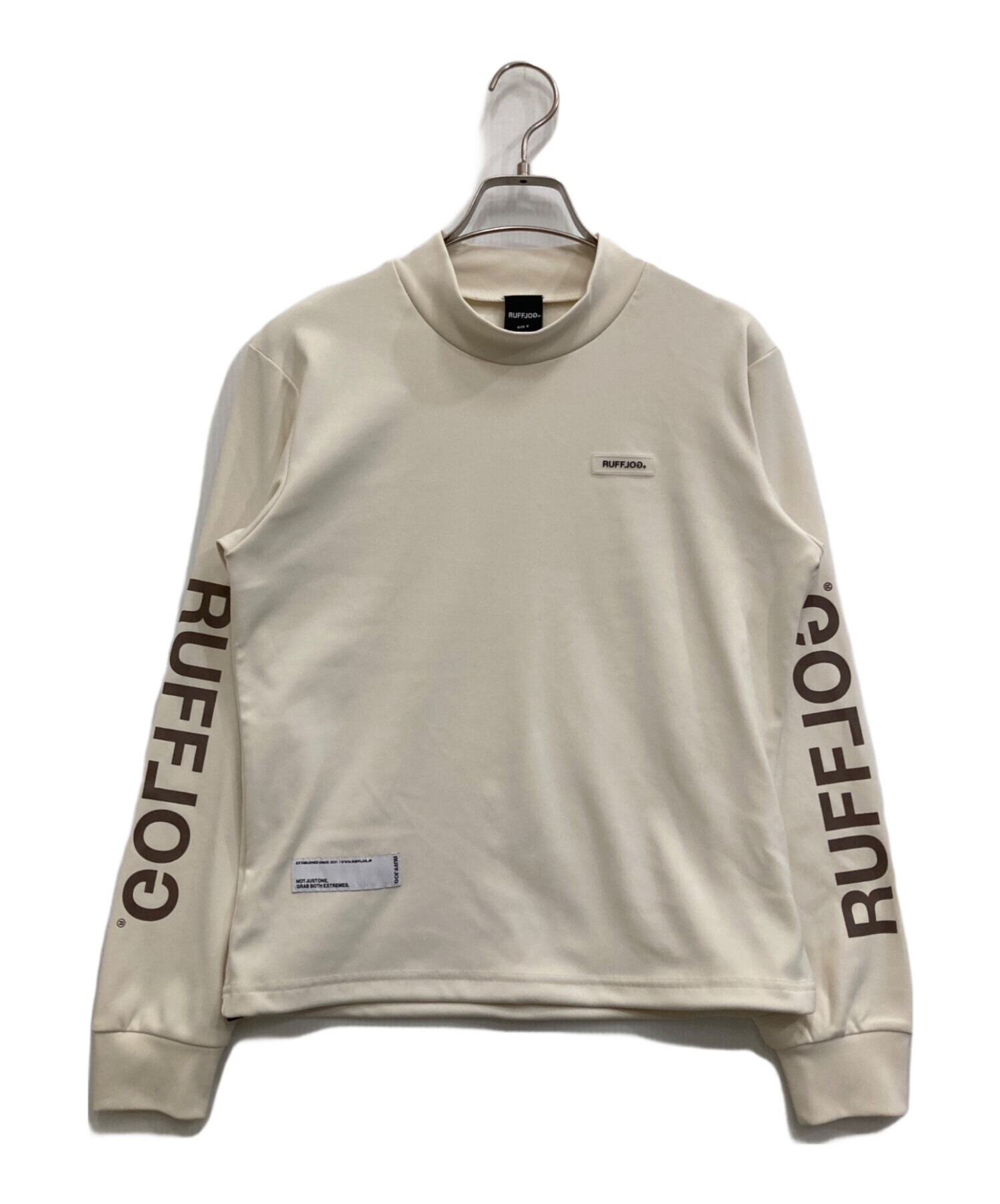 RUFFLOG MOCK NECK Whiteラフロッグ　新作 中古・古着通販】RUFFLOG (ラフロッグ) モックネックニット ホワイト