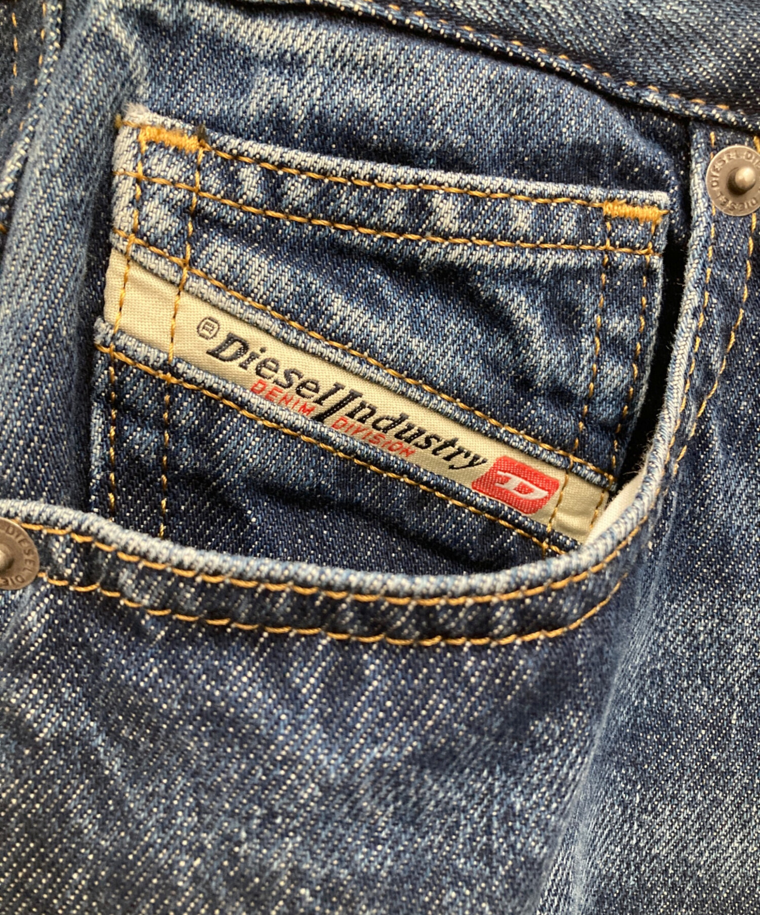 DIESEL ディーゼル 総柄 マキシスカート ルネサンス柄 24インチ 中古・古着通販】DIESEL (ディーゼル) デニムスカート インディゴ