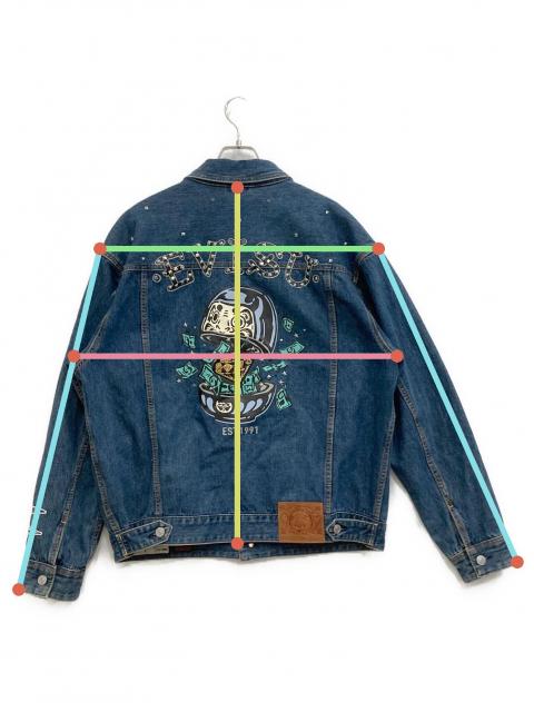 中古・古着通販】EVISU (エヴィス) Diamond Daruma and Seagull Print 中古・古着通販】EVISU (エヴィス) Diamond Daruma and Seagull Print