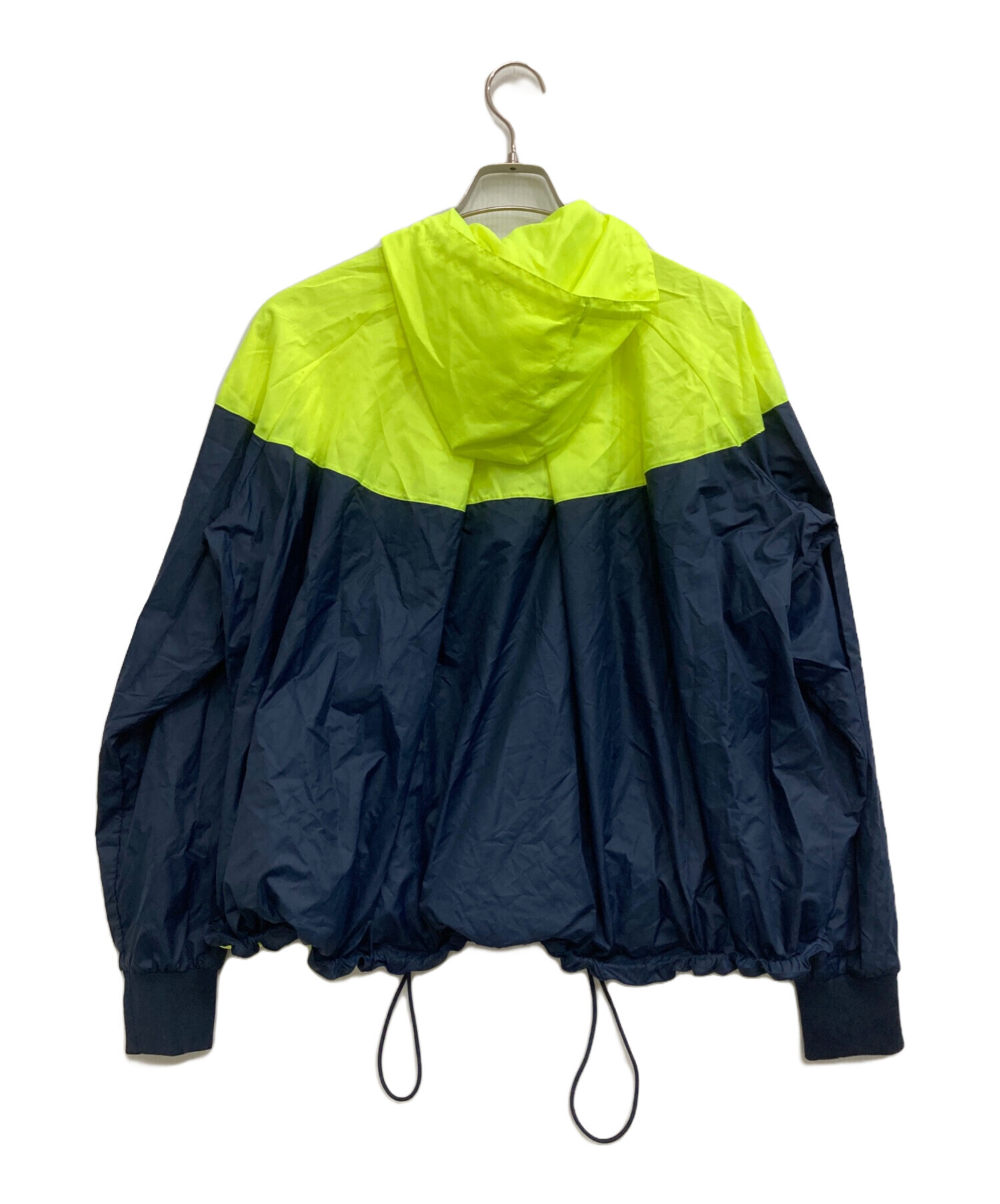 中古・古着通販】NIKE (ナイキ) ナイロンジャケット イエロー×ネイビー