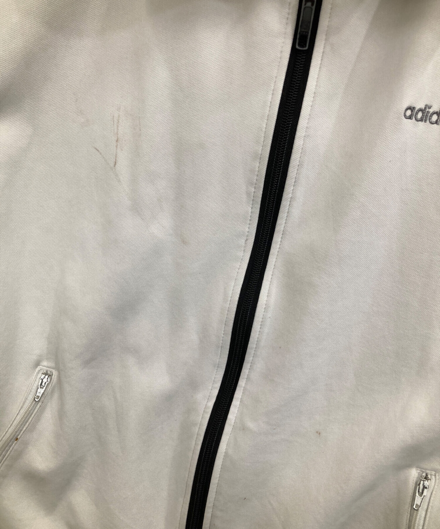 中古・古着通販】adidas (アディダス) トラックジャケット ホワイト