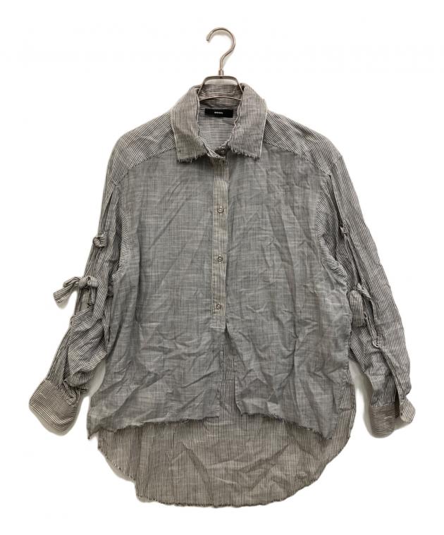 中古・古着通販】DIESEL (ディーゼル) 長袖シャツ グレー サイズ:XS 