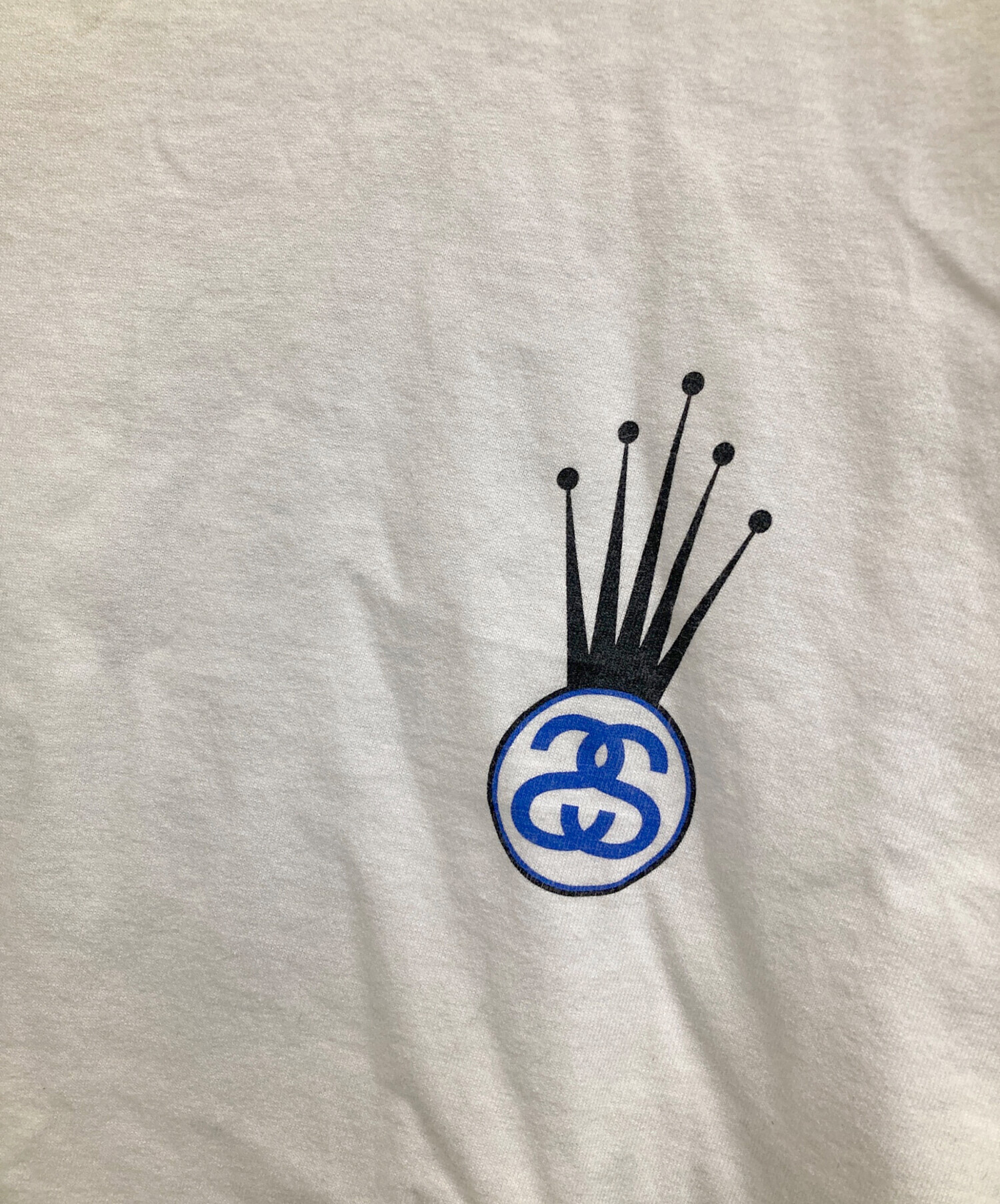 中古・古着通販】stussy (ステューシー) クラウンロゴTシャツ ホワイト
