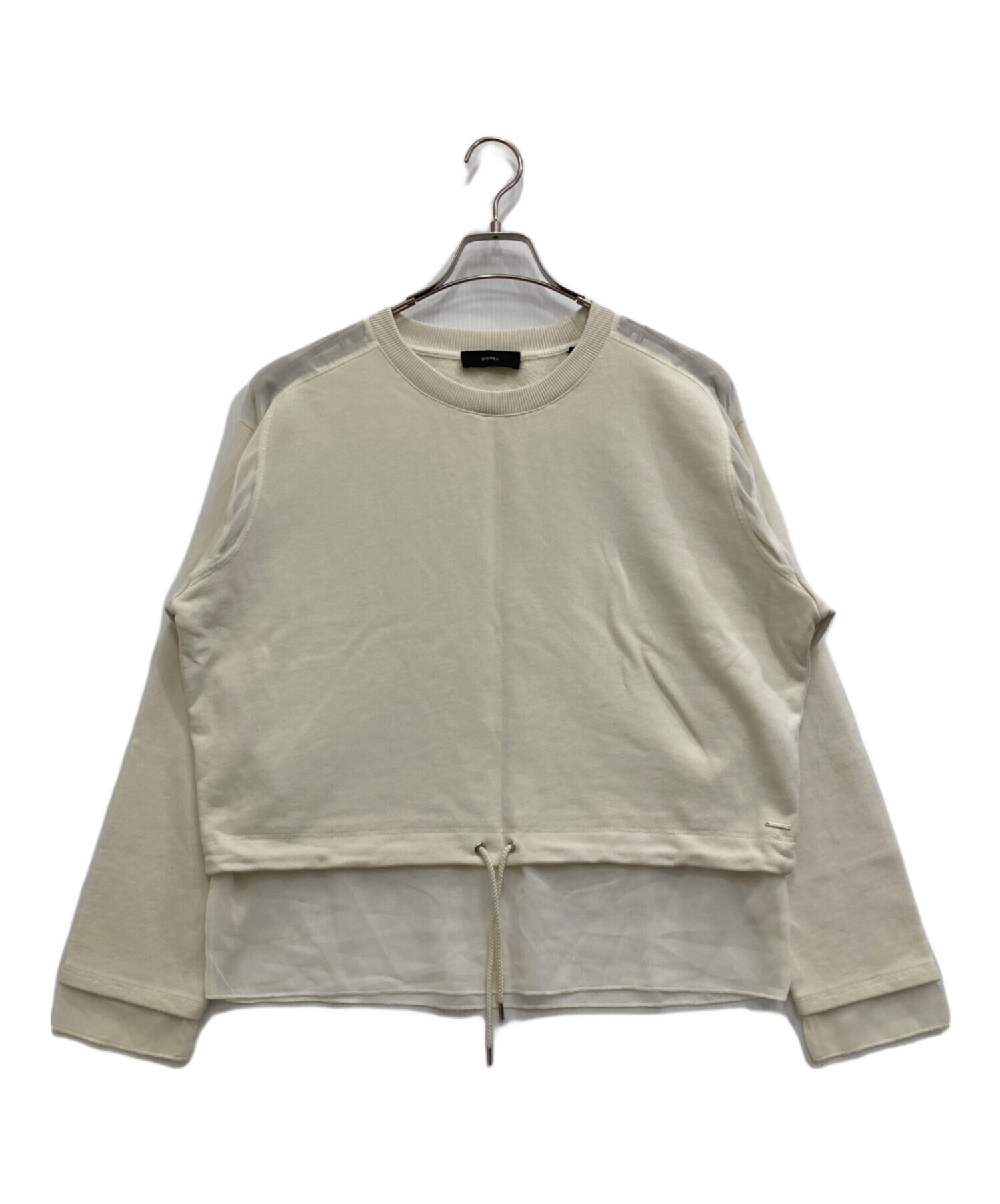 中古・古着通販】DIESEL (ディーゼル) レイヤードスウェット ホワイト