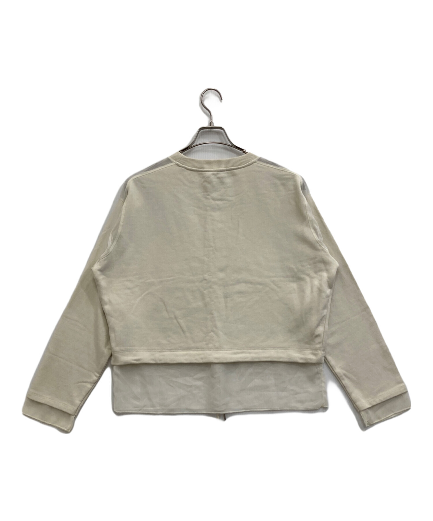 中古・古着通販】DIESEL (ディーゼル) レイヤードスウェット ホワイト