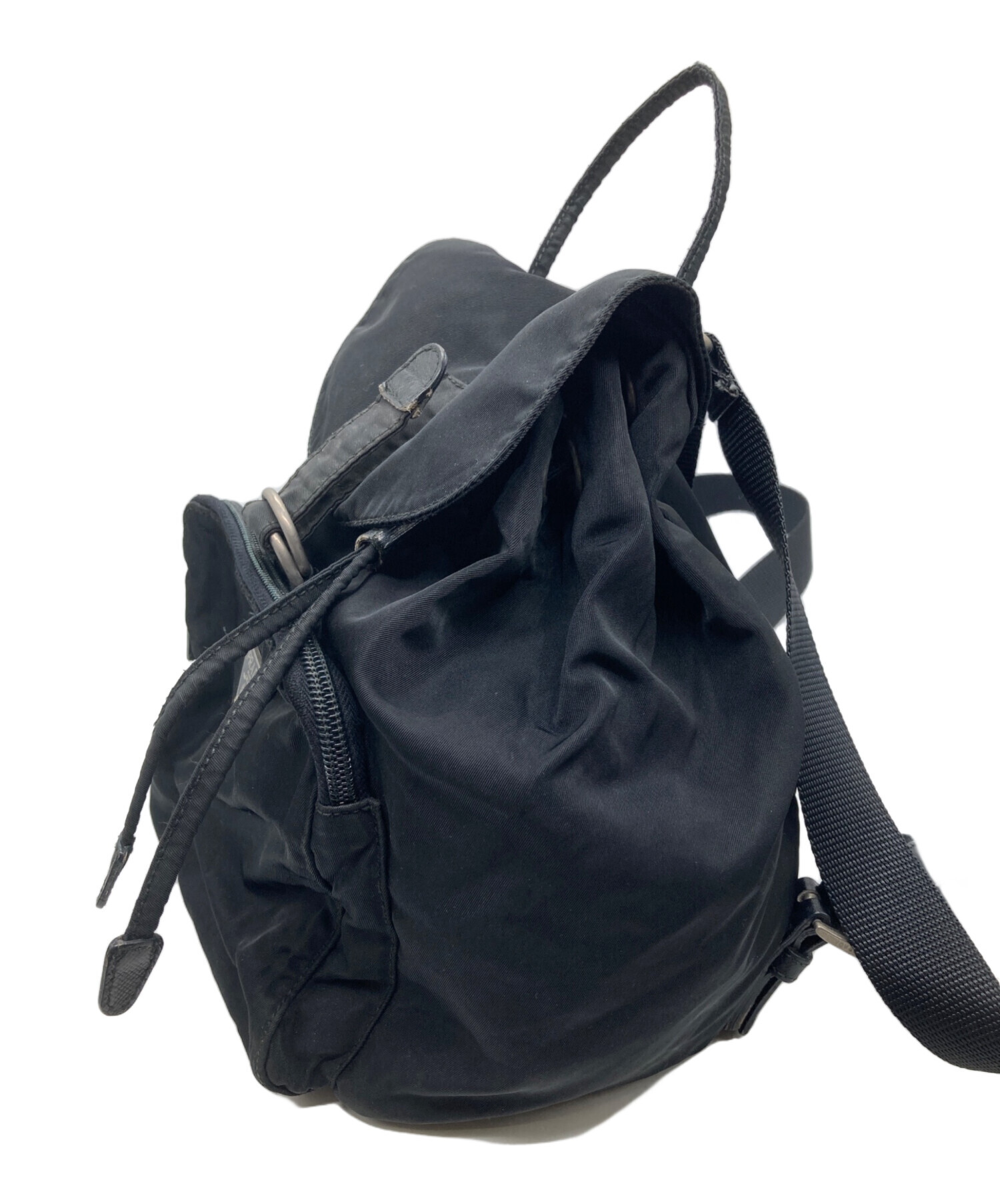 中古・古着通販】PRADA (プラダ) ナイロンミニリュック ブラック