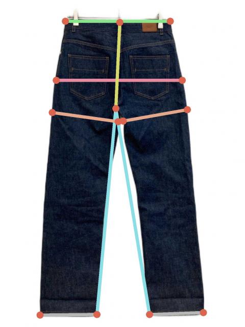 中古・古着通販】HERMES (エルメス) セリエボタン5PKデニムパンツ