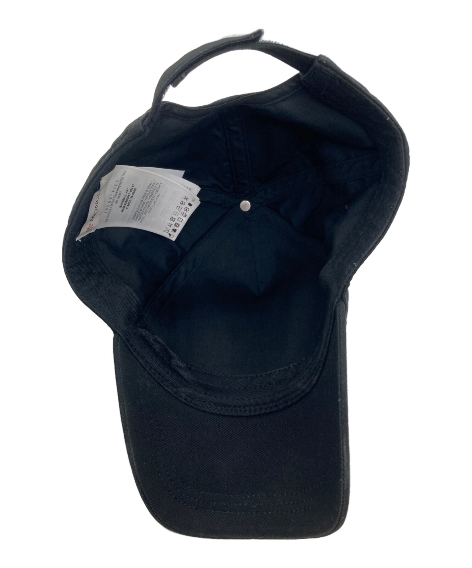 中古・古着通販】MONCLER (モンクレール) キャップ ブラック｜ブランド