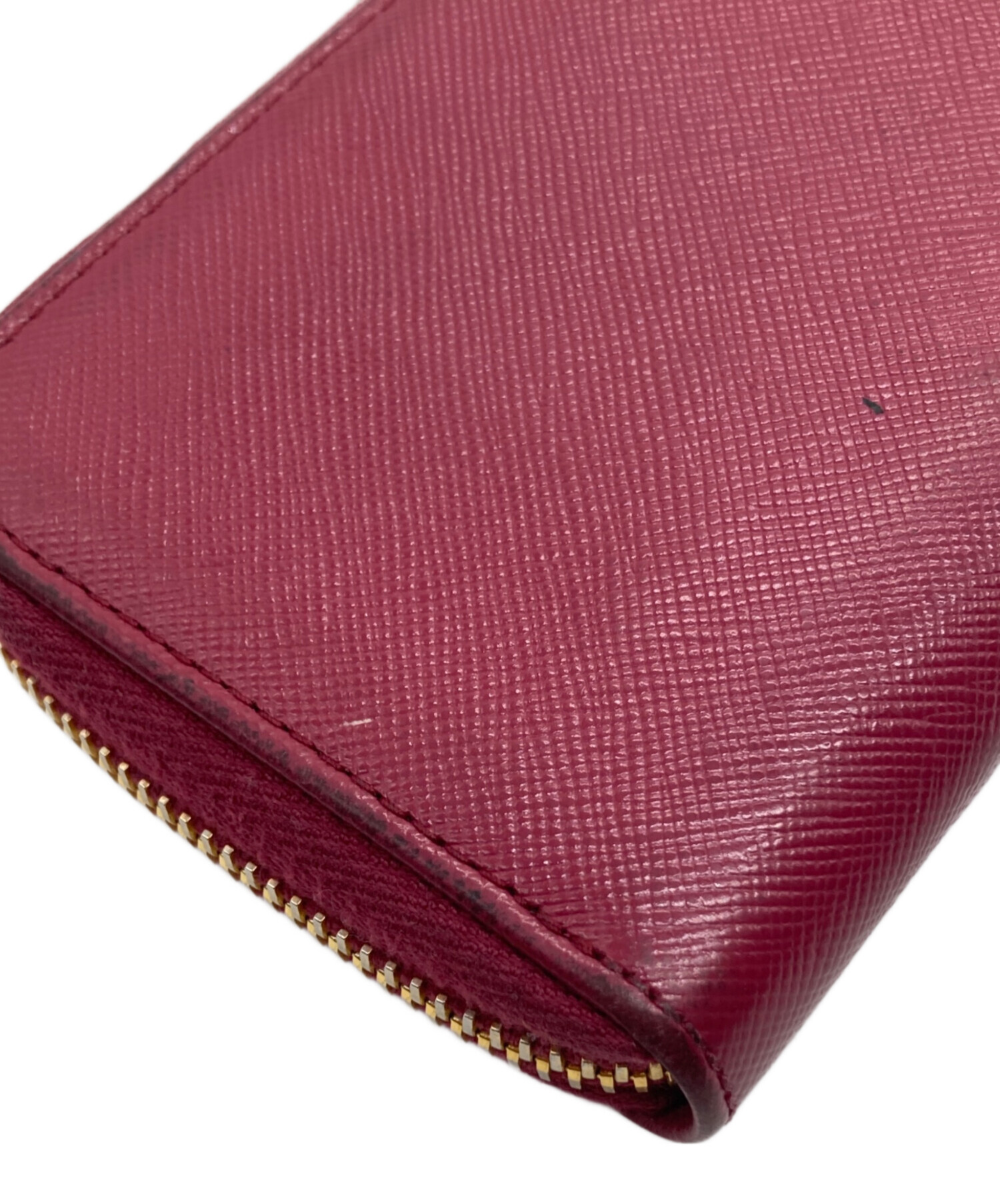 中古・古着通販】PRADA (プラダ) サフィアーノラウンドファスナー 