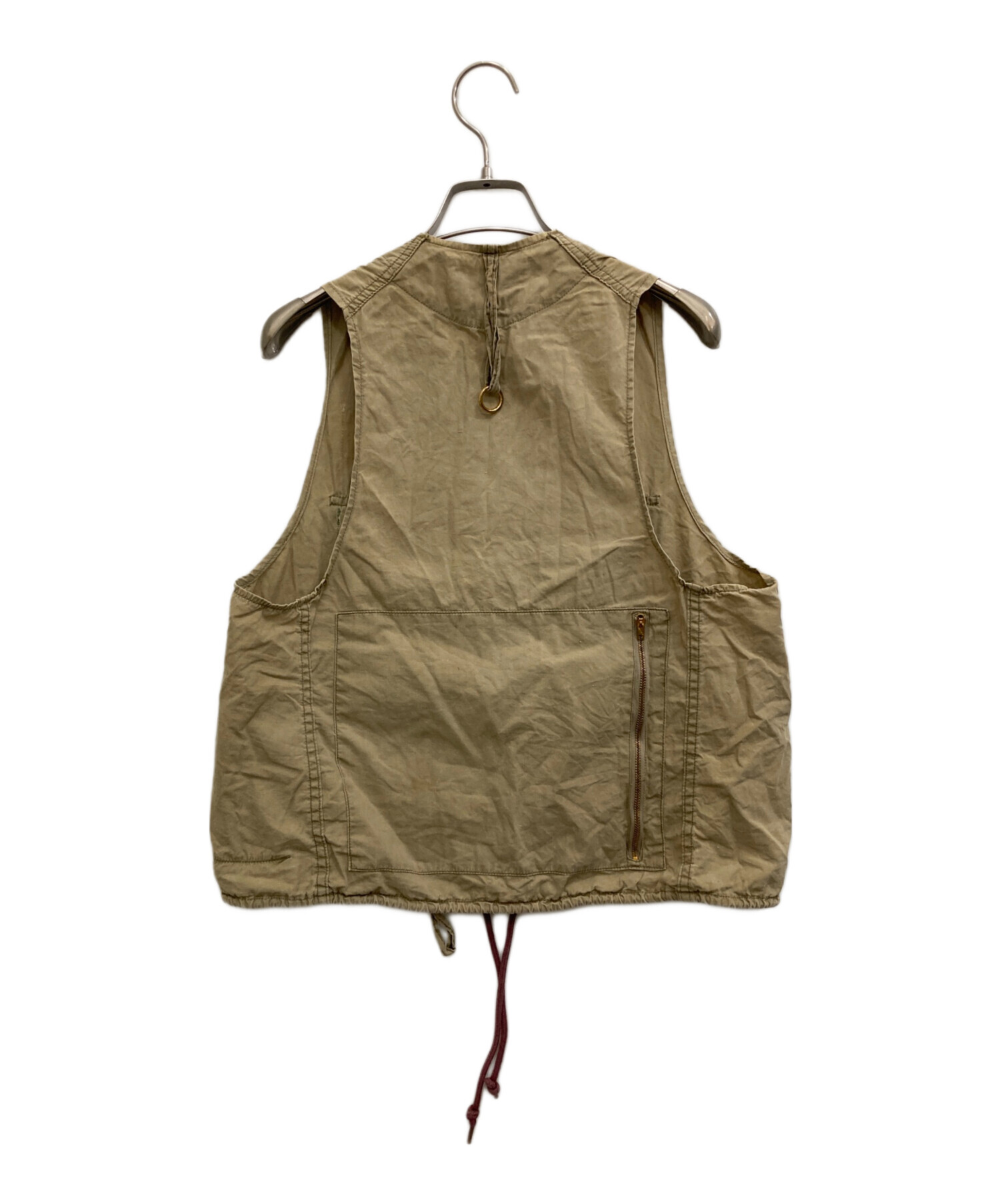 フィッシング Woods フィッシングベスト ベージュ