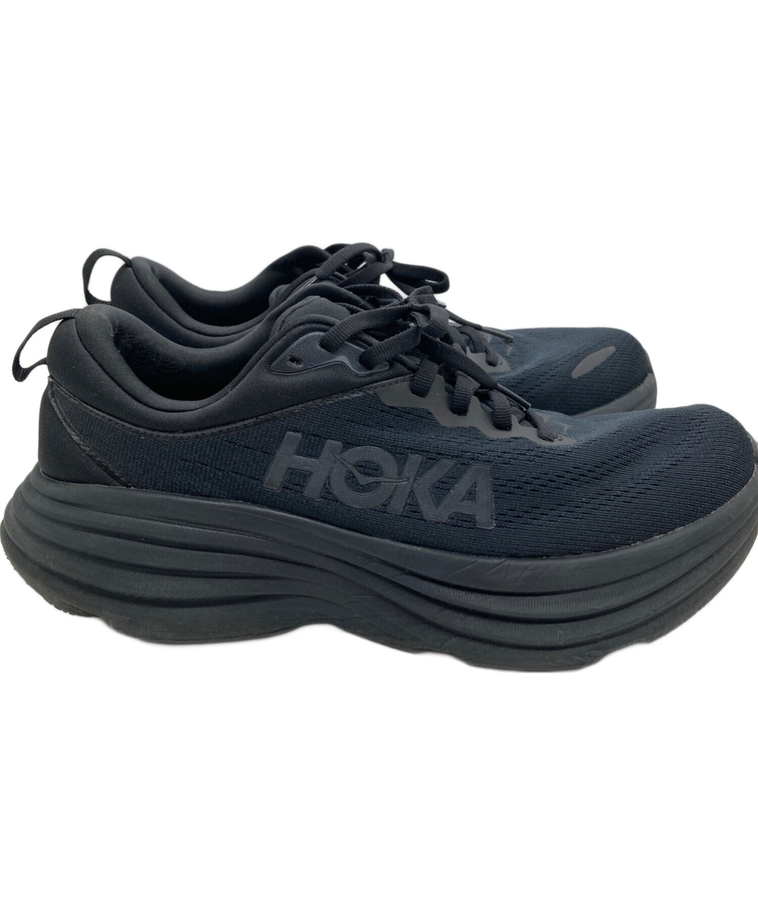 中古・古着通販】HOKA (ホカ) BONDAI8 ブラック サイズ:26.5CM 