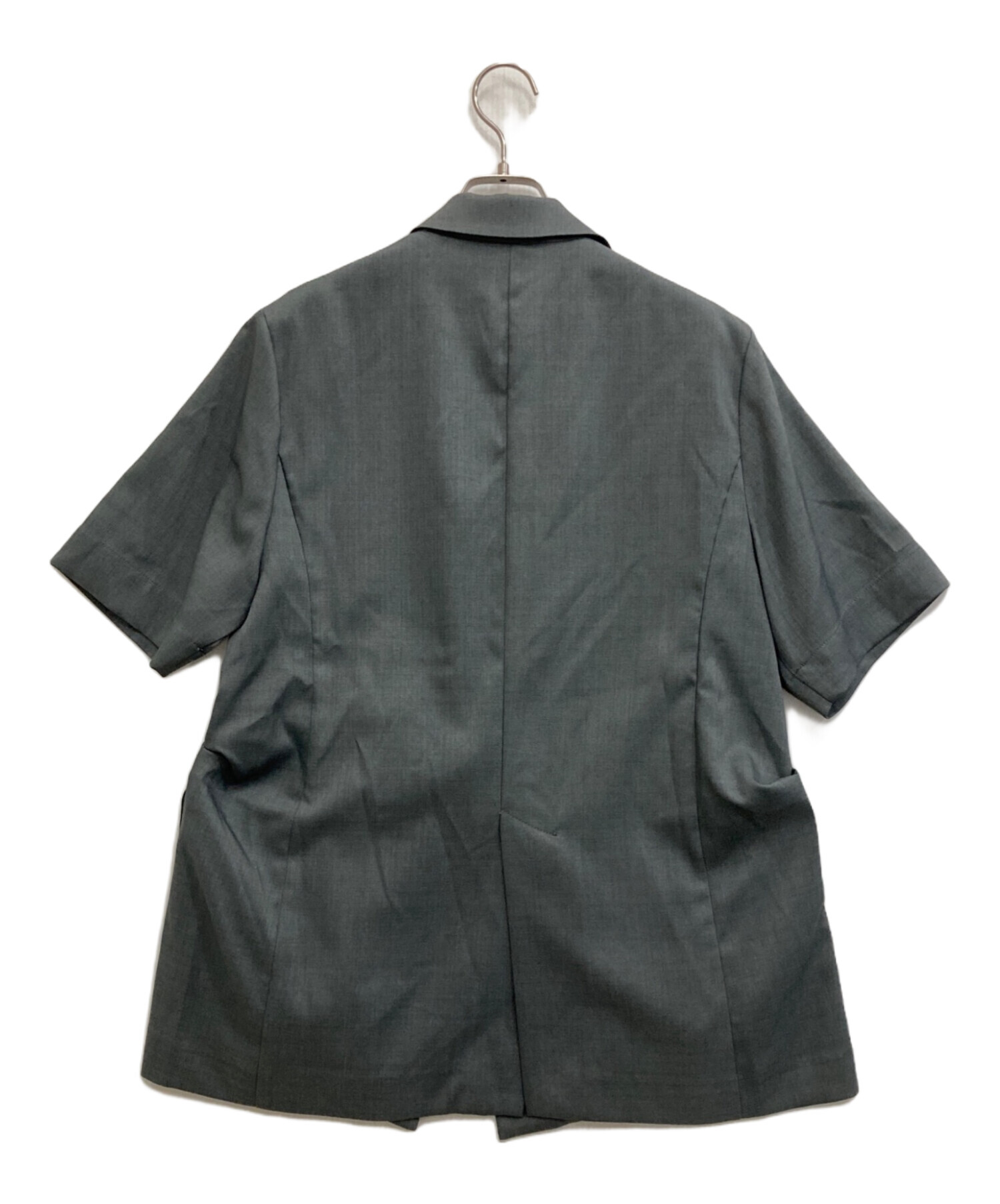 中古・古着通販】OMMO (オーエムエムオー) UP TUCK H/S JK グレー