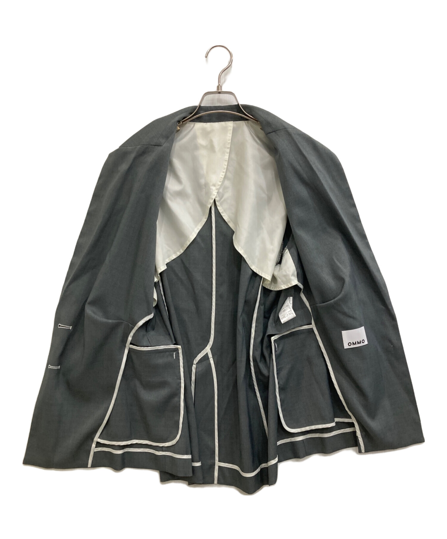 ジャケット・アウター OMMO UP TUCK H/S JK 中古・古着通販】OMMO (オーエムエムオー) UP TUCK H/S JK グレー