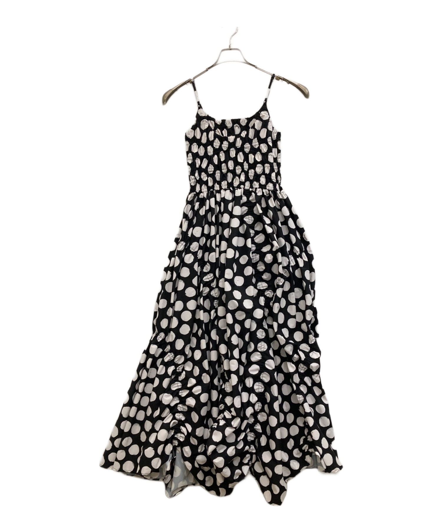 中古・古着通販】OMMO (オーエムエムオー) IRREGULAR SHIRRING CAMI OP