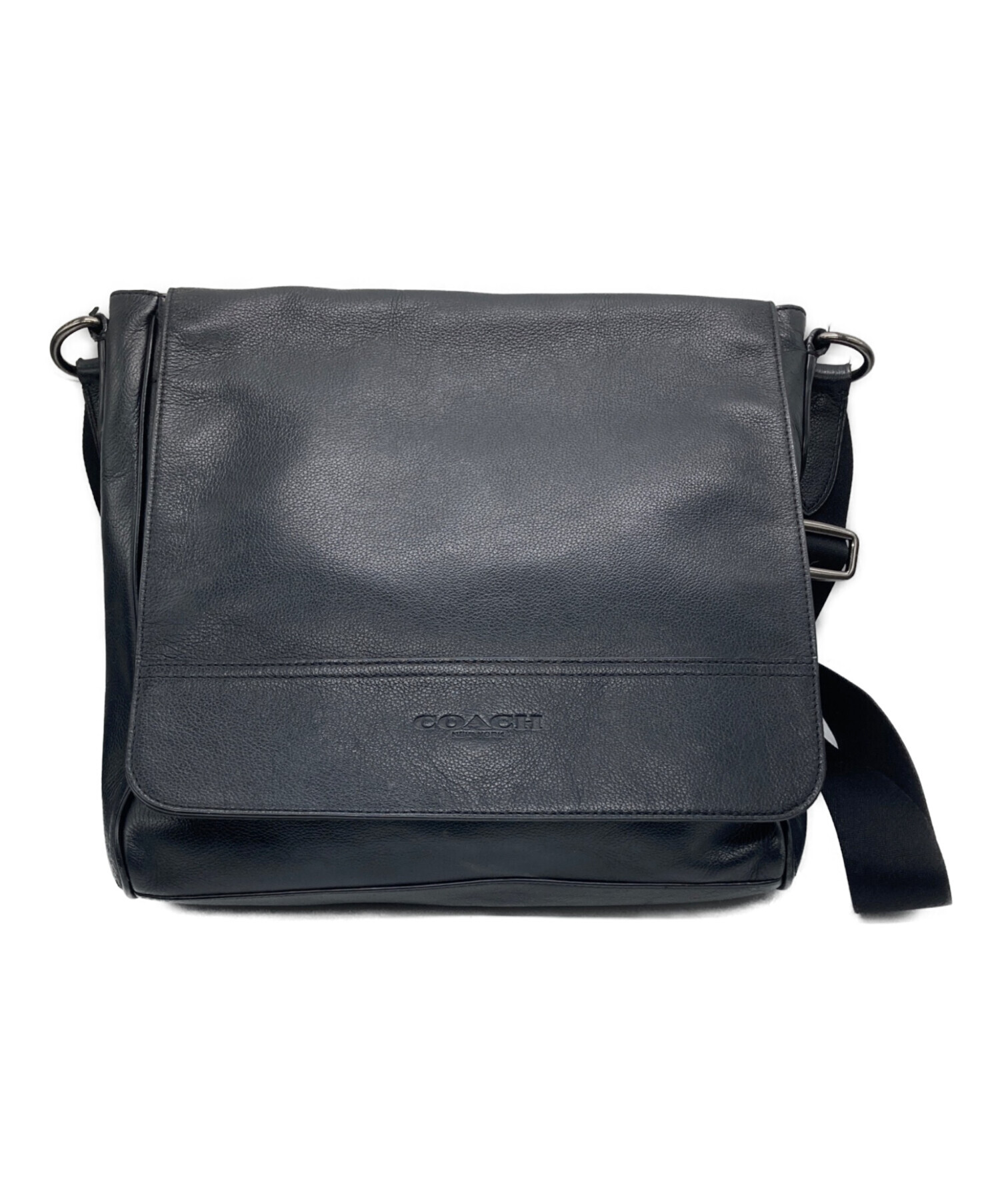 COACH コーチ ショルダーバック 中古・古着通販】COACH (コーチ) ショルダーバッグ ブラック｜ブランド