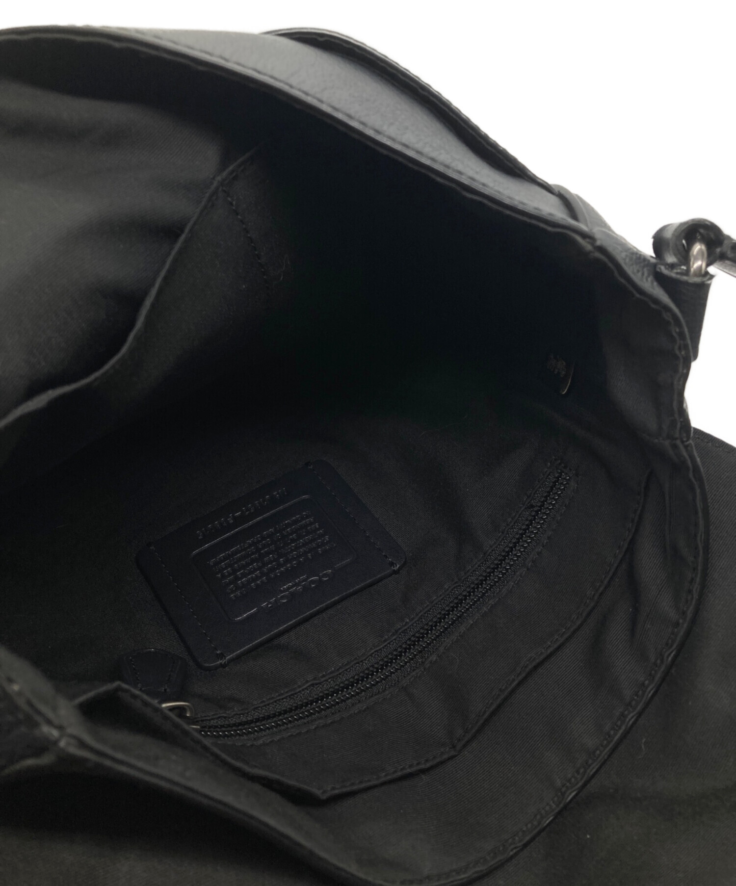 中古・古着通販】COACH (コーチ) ショルダーバッグ ブラック｜ブランド