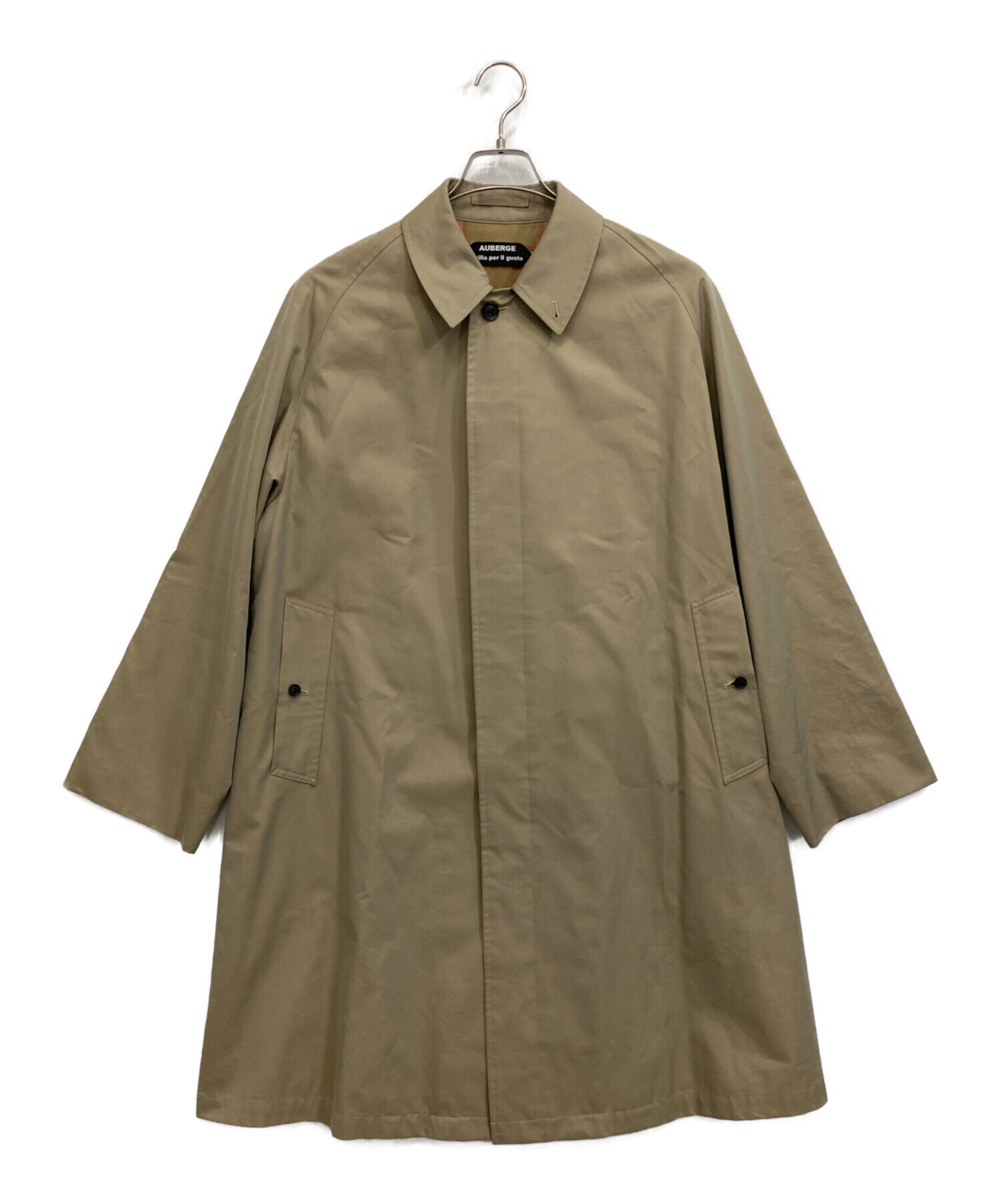 オーベルジュ×ブリッラ⭐️ステンカラーコート⭐️38⭐️ベージュ玉虫ソラーロ　完売品 中古・古着通販】AUBERGE (オーベルジュ) Brilla per il gusto