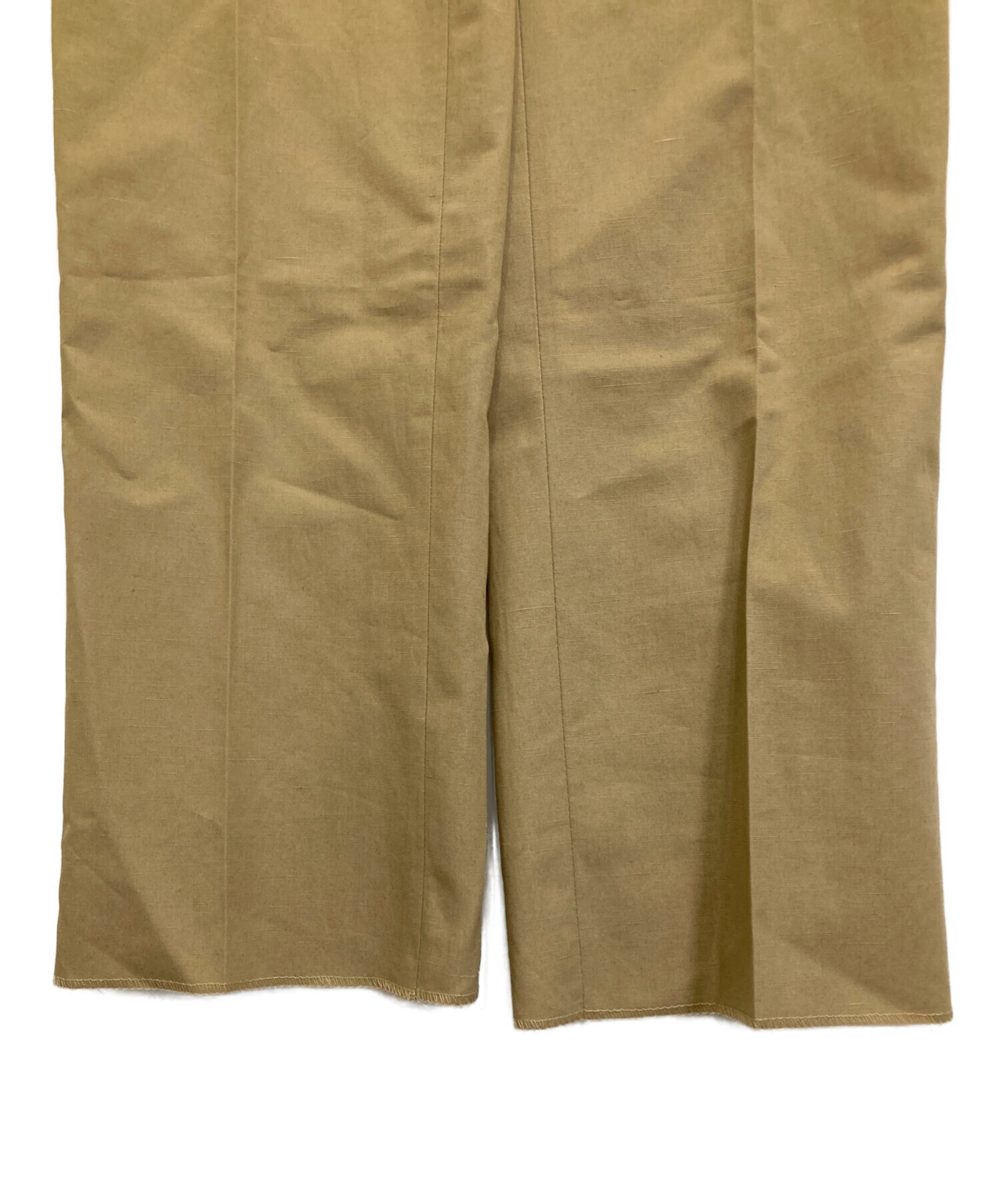 中古・古着通販】SO (ソウ) コットンリネンパンツ ベージュ サイズ:44 