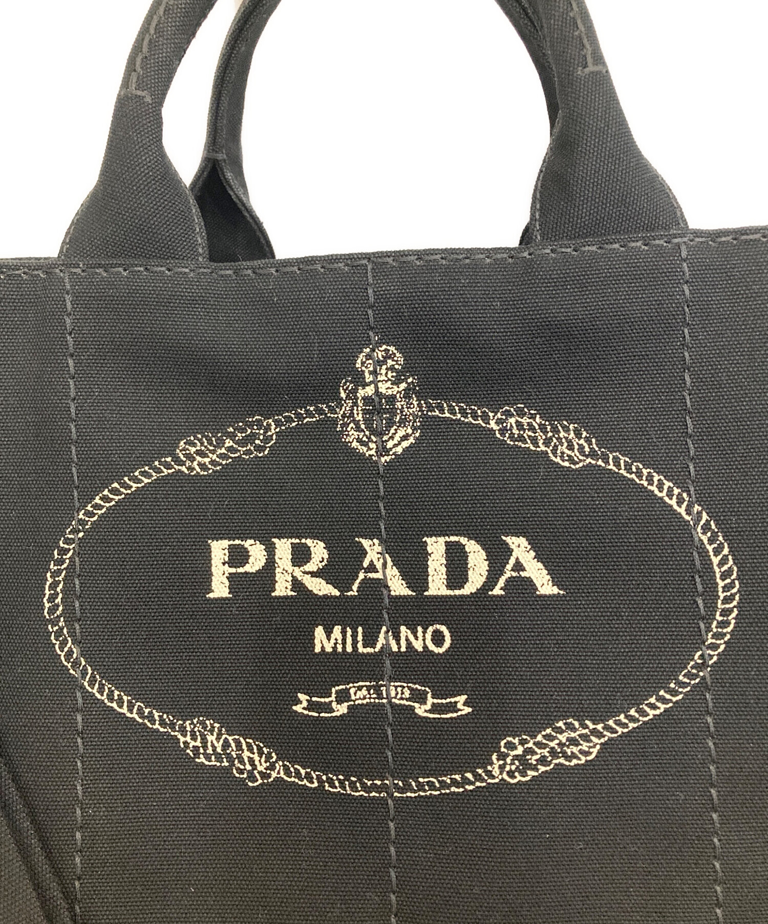 中古・古着通販】PRADA (プラダ) カナパトートバッグ ブラック