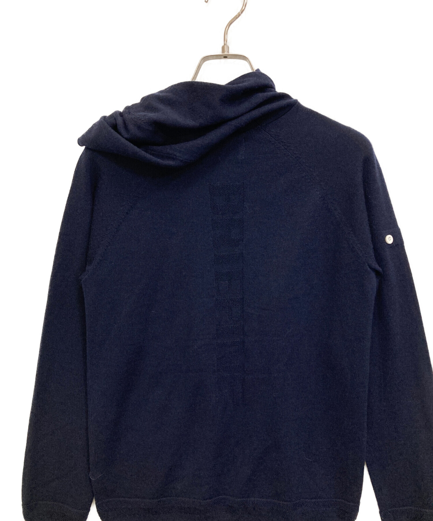 中古・古着通販】BRIEFING (ブリーフィング) ニットパーカー ネイビー