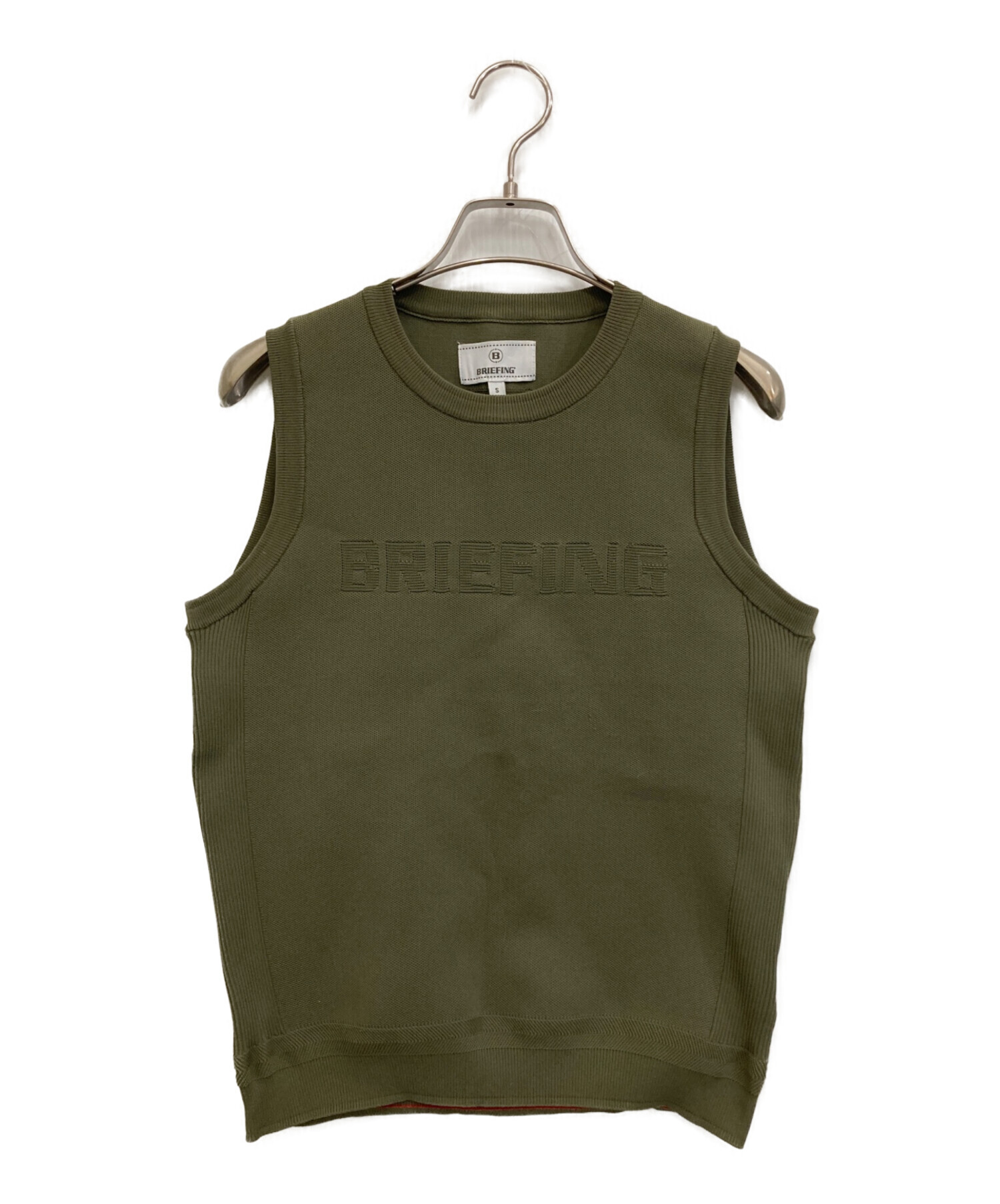 中古・古着通販】BRIEFING (ブリーフィング) ニットベスト オリーブ