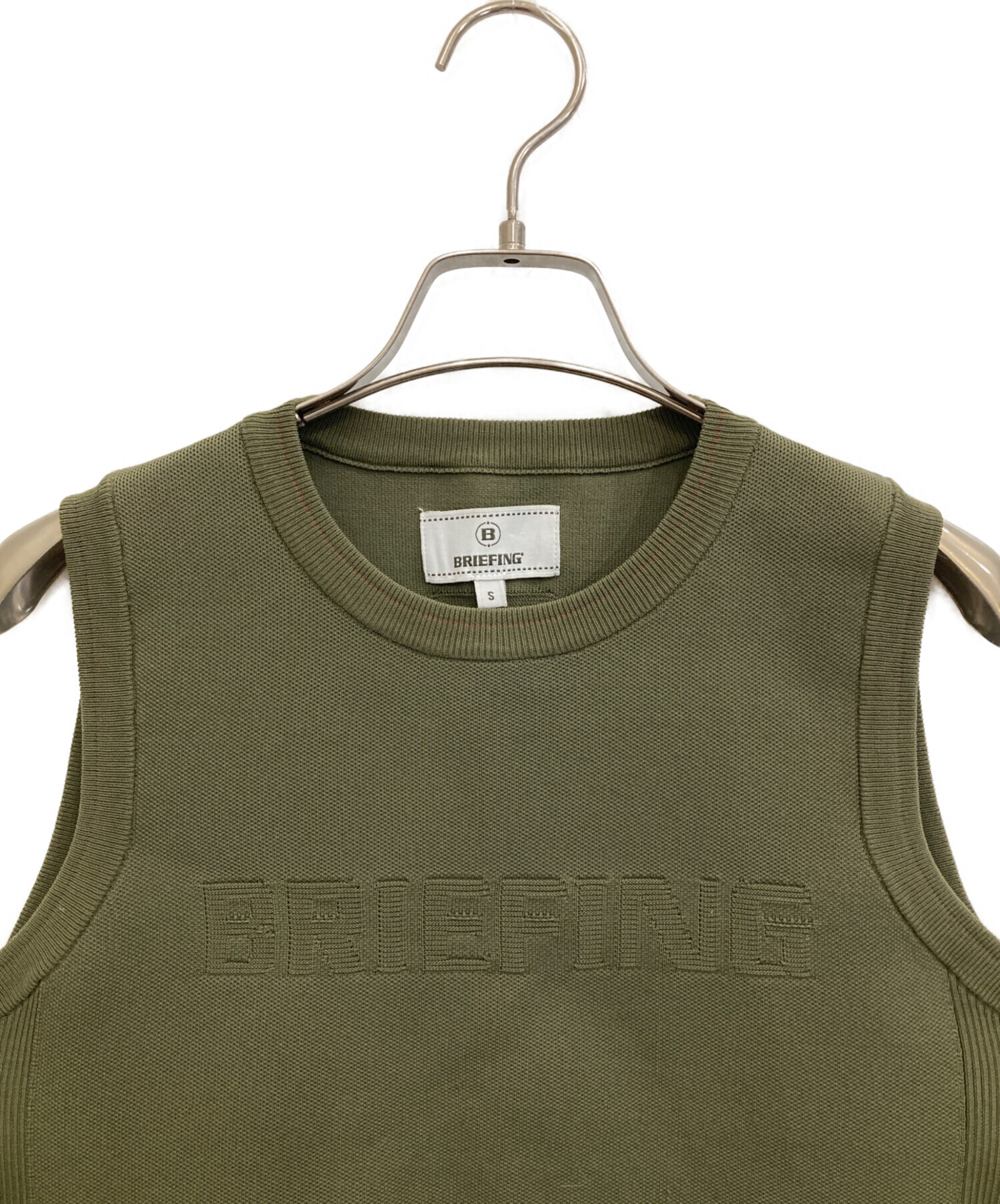中古・古着通販】BRIEFING (ブリーフィング) ニットベスト オリーブ