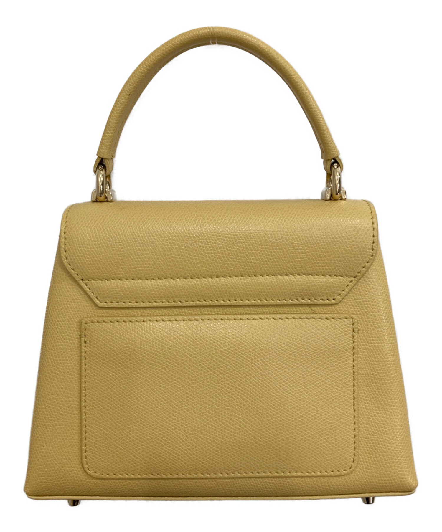 FURLA イエロー ハンドバッグ 中古・古着通販】FURLA (フルラ) 2wayハンドバッグ イエロー｜ブランド