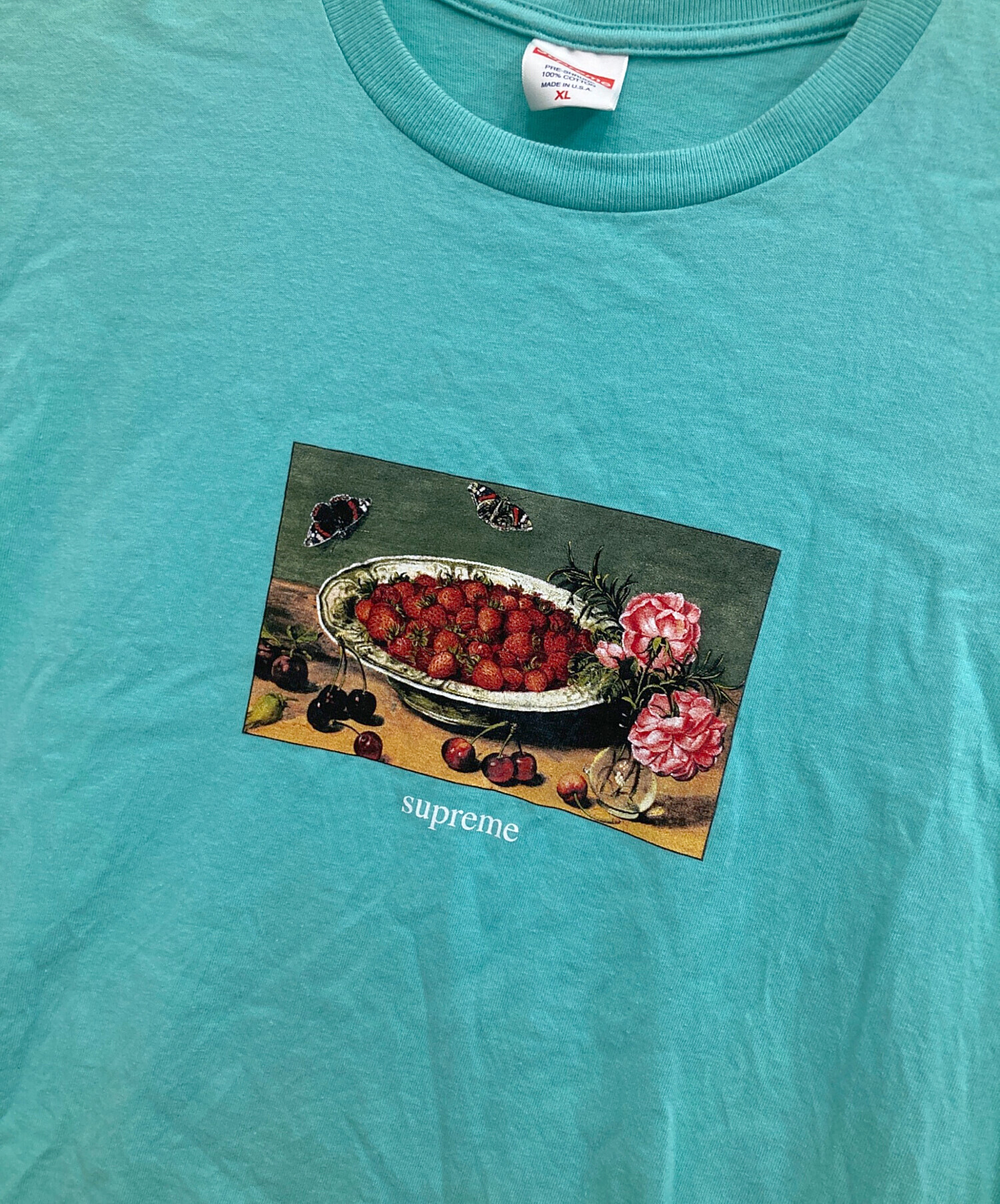 中古・古着通販】Supreme (シュプリーム) Strawberries tee ミント 
