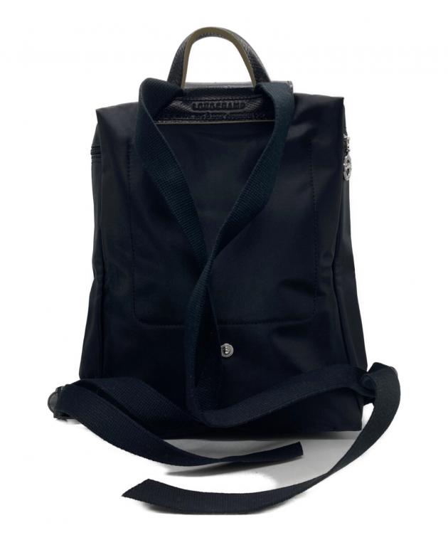 【LONGCHAMP】ナイロン　リュック　バックパック 中古・古着通販】LONGCHAMP (ロンシャン) リュック ブラック｜ブランド