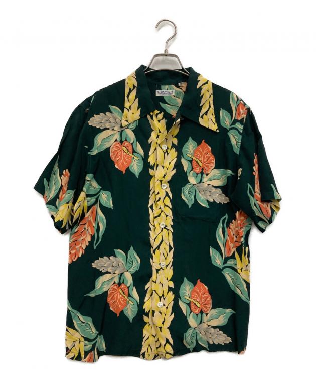 超絶レア！サンサーフ ハイビスカス柄アロハシャツ M/Lサイズ ヴィンテージ風 中古・古着通販】Sun Surf (サンサーフ) ハイビスカスアロハシャツ
