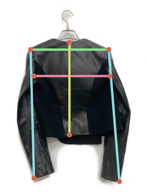 中古・古着通販】NEIL BARRETT (ニールバレット) レザー切替ジャケット 