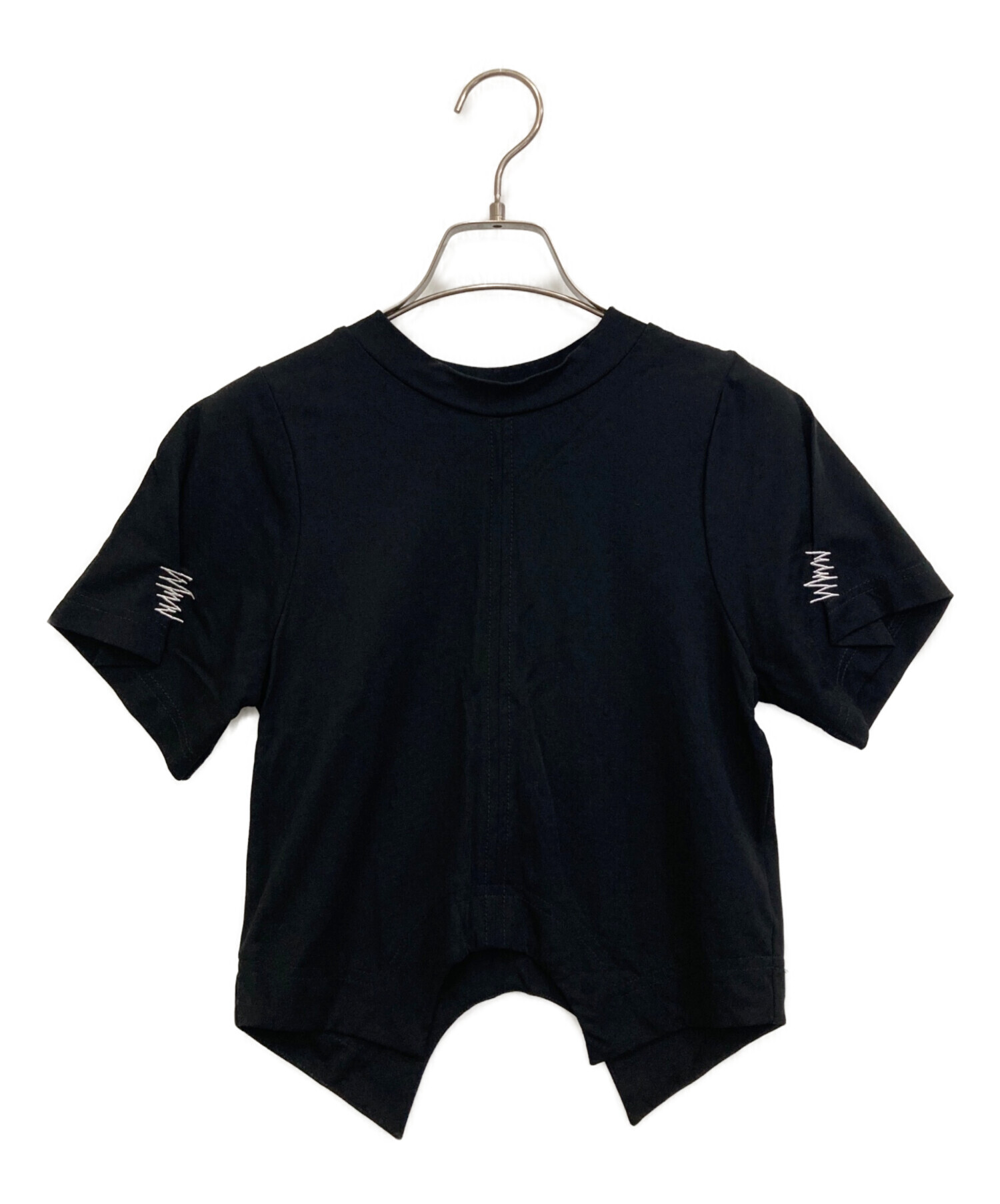 中古・古着通販】OMMO (オーエムエムオー) TUCK SLEEVE SHORT T 
